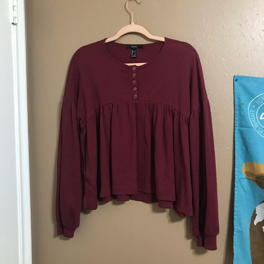 Forever 21 maroon longsleeve